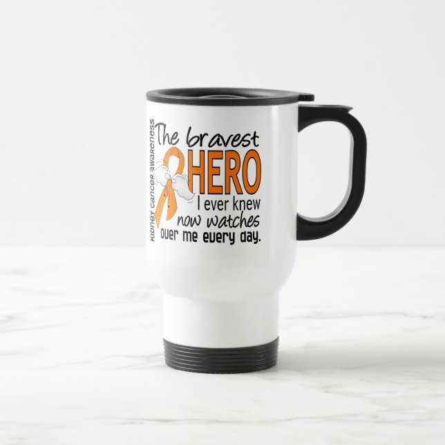 Taza De Viaje El héroe más valiente conocía nunca al cáncer del (Derecha)