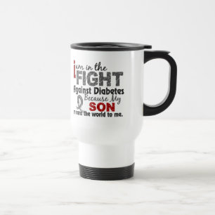 Taza De Viaje El hijo significa el mundo a mí diabetes
