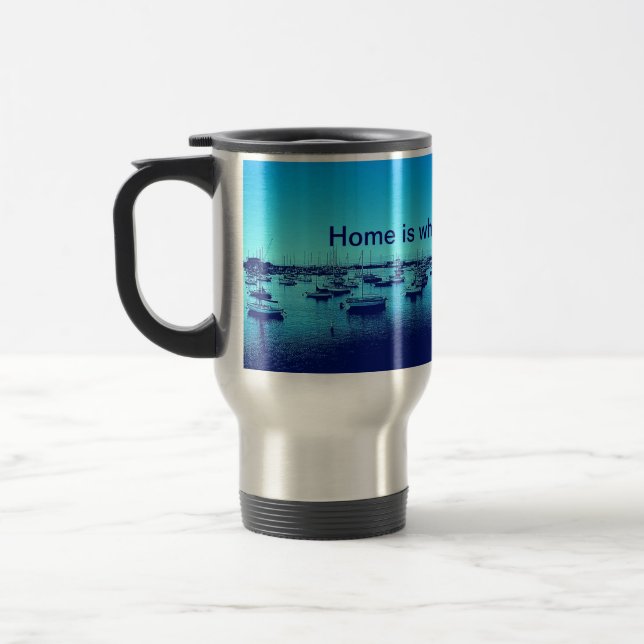 Taza De Viaje El hogar es donde está el barco (Izquierda)