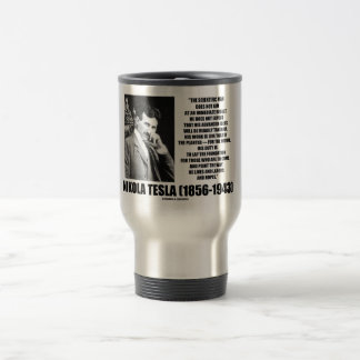Taza De Viaje El hombre científico de Nikola Tesla no apunta