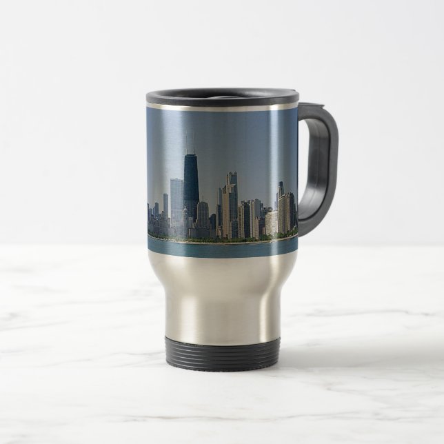 Taza De Viaje El horizonte de Chicago (Anverso derecho)