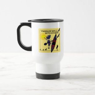 Taza De Viaje El kajak se bate bien en amarillo
