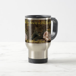 Taza De Viaje "El leopardo morirá abajo con el niño " Isaías 11