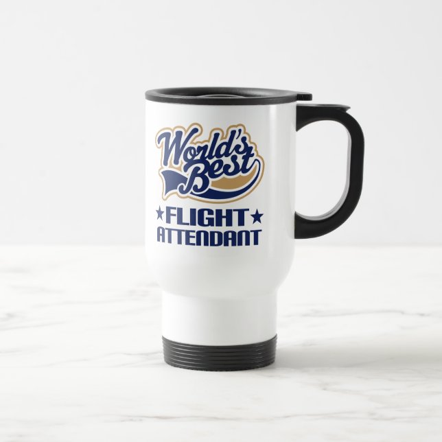 Taza De Viaje El mejor asistente de vuelo de los mundos (Derecha)