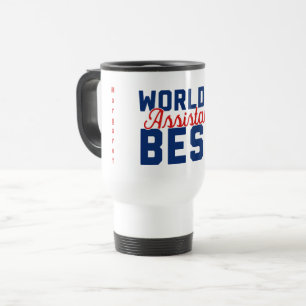 Taza De Viaje El mejor asistente del mundo personalizado con nom