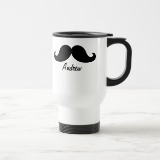 TAZA DE VIAJE EL MEJOR BIGOTE NEGRO PERSONALIZADO