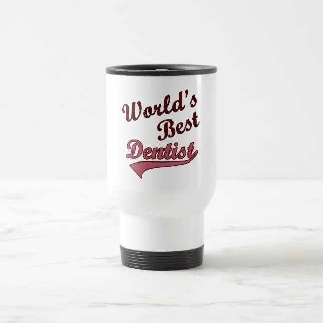 Taza De Viaje El mejor dentista del mundo (Centro)