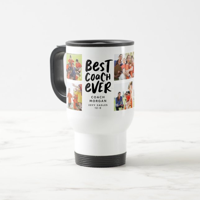 Taza De Viaje El mejor entrenador del mundo 7 regalo del equipo  (Anverso izquierdo)