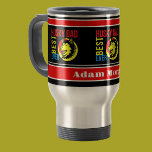 Taza De Viaje El mejor Husky Dad personalizado