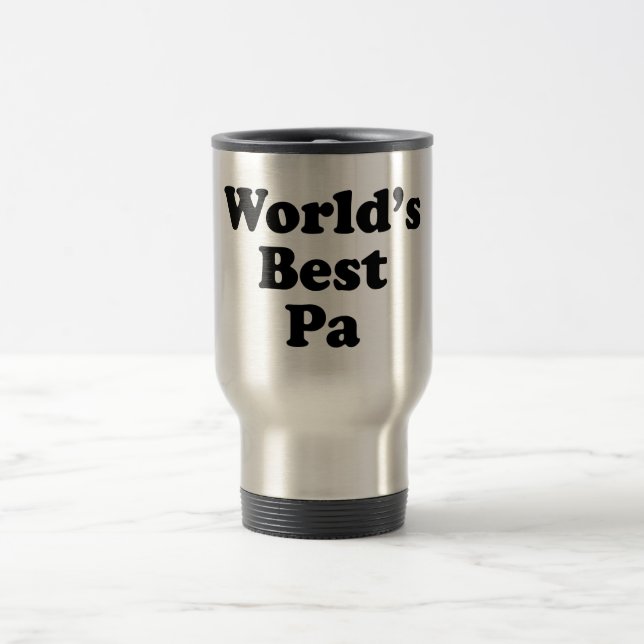 Taza De Viaje El mejor PA del mundo (Centro)