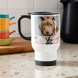 Taza De Viaje El mejor padre del perro jamás Personalizado moder