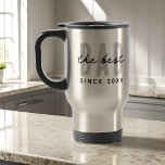 Taza De Viaje El mejor papá desde el 20XX<br><div class="desc">Este diseño sencillo y moderno se compone de una tipografía de san serif.</div>
