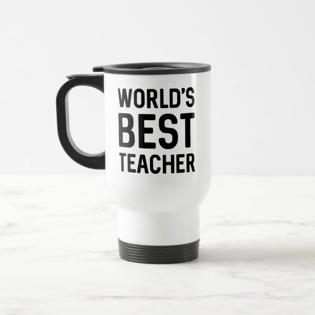 Taza De Viaje El mejor profesor del mundo (Izquierda)