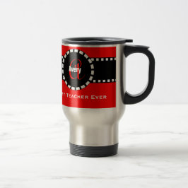 Taza De Viaje El mejor ROJO conocido V08 del monograma y del