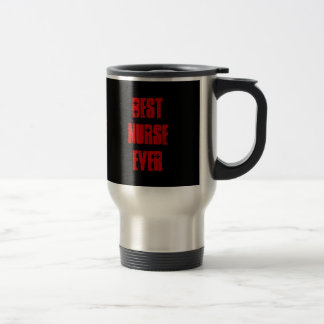 Taza De Viaje El mejor rojo del negro de la enfermera nunca