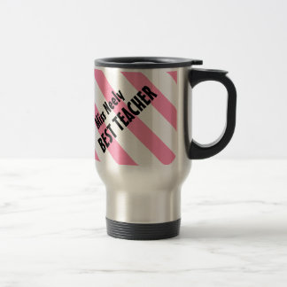 Taza De Viaje El mejor rosa del profesor raya nunca el nombre de