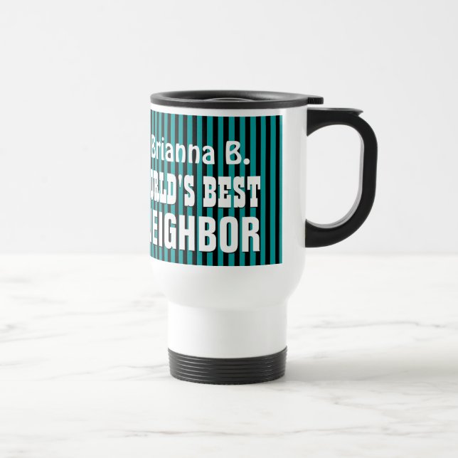 Taza De Viaje El mejor VECINO del mundo con el TRULLO RAYA A10 (Derecha)
