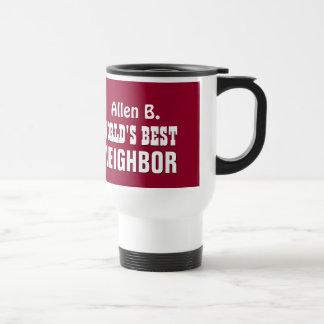 Taza De Viaje El mejor VECINO del mundo en A06 moderno MARRÓN