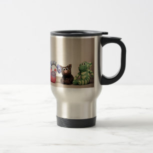 Taza De Viaje El mono y los amigos del calcetín aislaron la taz