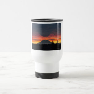 Taza De Viaje El Monte Rainier y su sombra