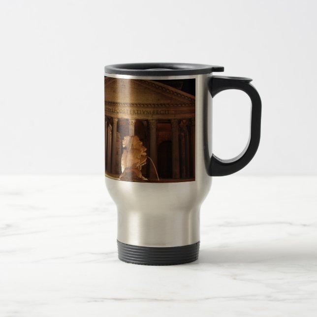 Taza De Viaje El Panteón y la Fontana del Panteón en Roma (Derecha)