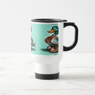 Taza De Viaje El pato en los botes de trabajo