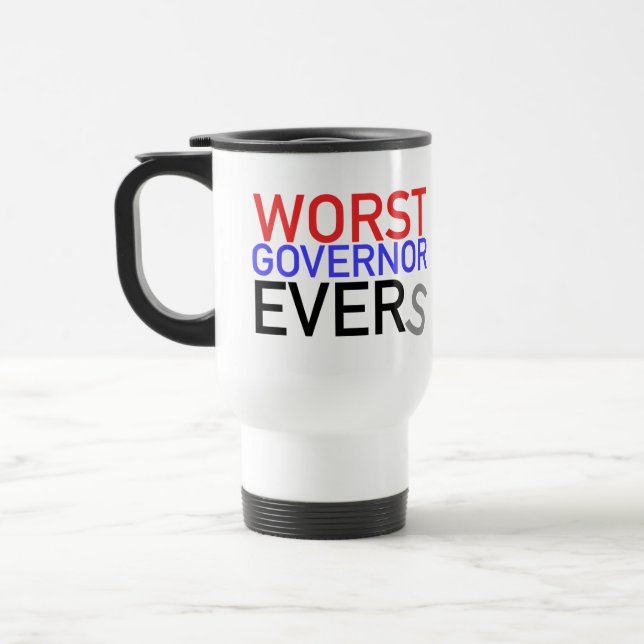 Taza De Viaje El peor gobernador, Evers Travel Mug (Izquierda)