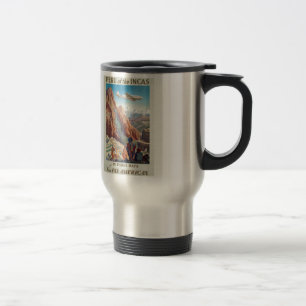 Taza De Viaje El Perú vintage de los incas a través de los viaje