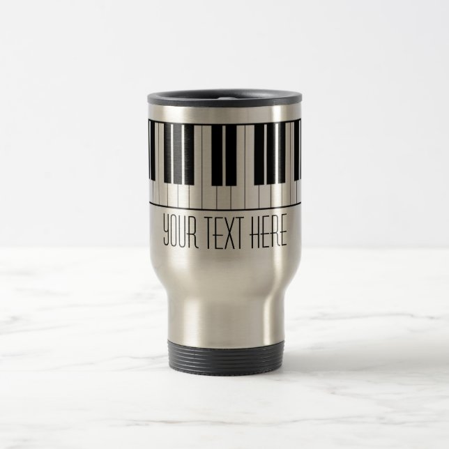 Taza De Viaje El piano conocido de encargo cierra al estudiante (Centro)