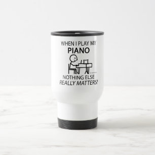 Taza De Viaje El piano nada más importa