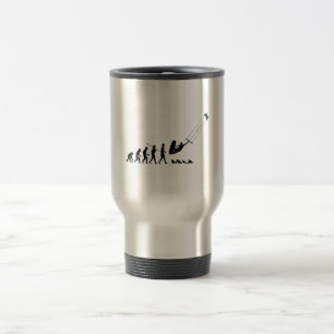 Taza De Viaje El practicar surf de la cometa