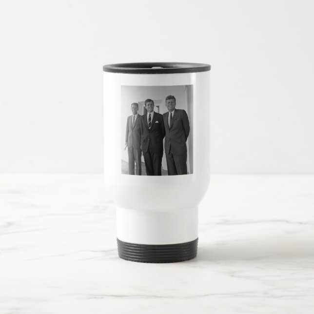 Taza De Viaje El presidente de América John Kennedy y hermanos,  (Centro)