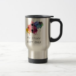 Taza De Viaje El punto y coma mi historia no ha terminado