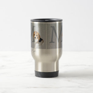 Taza De Viaje El Purpurina de plata Beagle Dog Dueño y el orgull