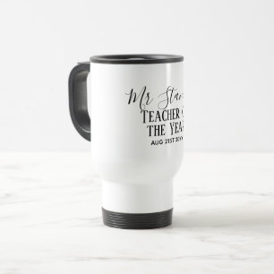 Taza De Viaje El regalo de texto moderno personalizado del profe
