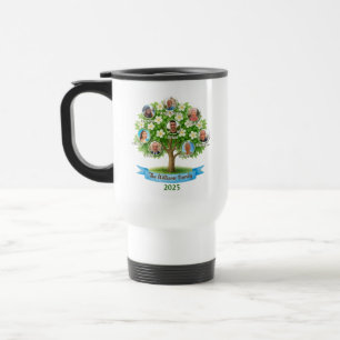 Taza De Viaje El regalo del amor por los nombres de fotos de árb