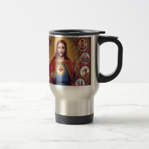 Taza De Viaje El Sagrado Corazón De Jesús