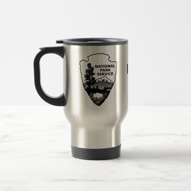 Taza De Viaje El servicio de parques nacionales lleva la (Izquierda)