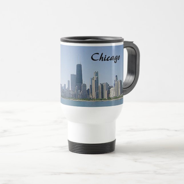 Taza De Viaje El Skyline de Chicago (Anverso derecho)