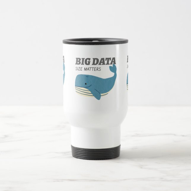 Taza De Viaje El tamaño de Big Data importa Mug (Centro)