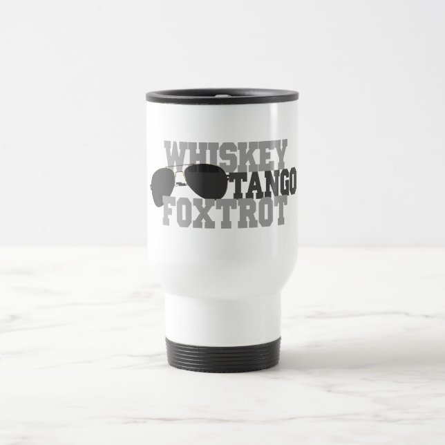 Taza De Viaje El tango del whisky Foxtrot - los vidrios de la (Centro)