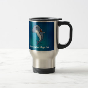 Taza De Viaje El Tiburón Necesita Una Mug Más Grande Para Viajer