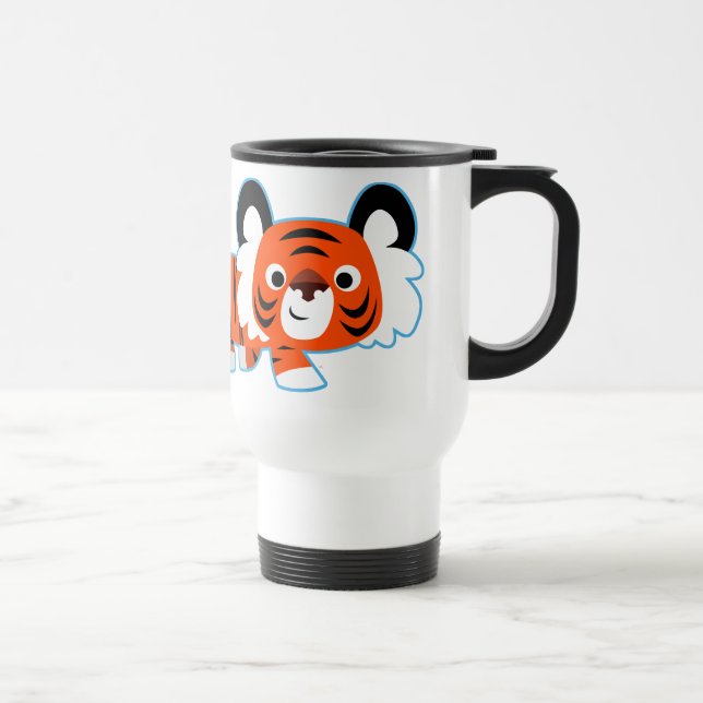 Taza De Viaje El tigre Personalizado en la improvisación (Derecha)