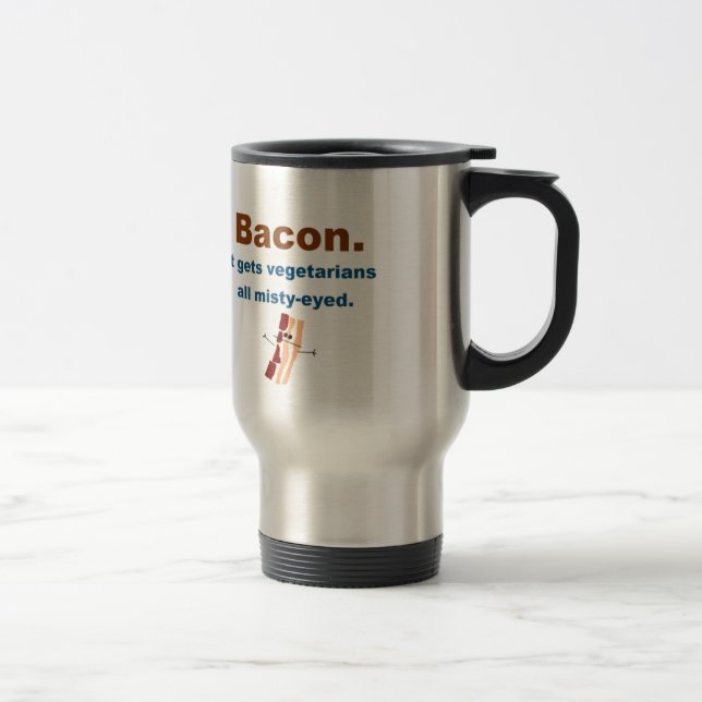 Taza De Viaje El tocino consigue vegetarianos sentimentales (Derecha)