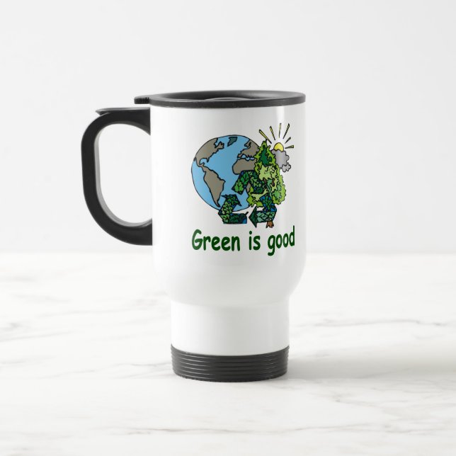 Taza De Viaje El verde es bueno (Izquierda)