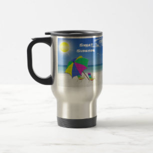 Taza De Viaje El viaje de encargo tropical de la sol no asalta