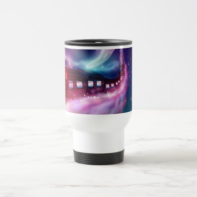 Taza De Viaje El viaje en tren a la luna (Centro)
