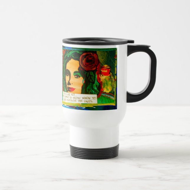 TAZA DE VIAJE EL VIAJE MUG-LIFE ES COMO ARTE (Derecha)