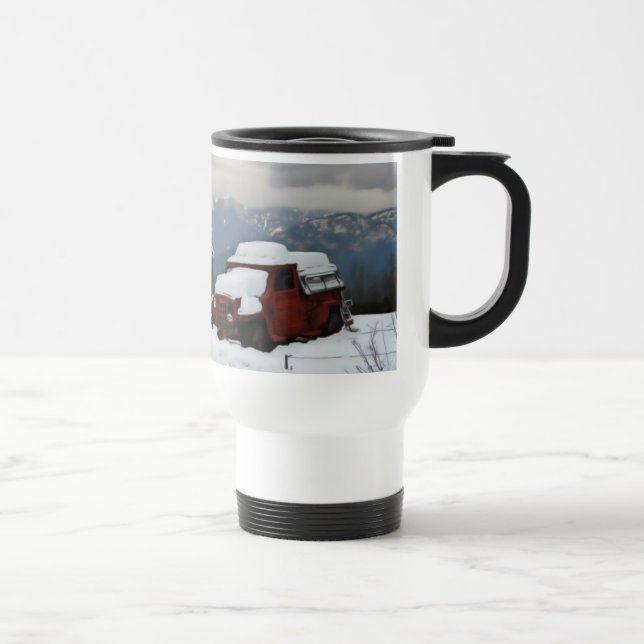 Taza De Viaje El viejo Camión Rojo (Derecha)