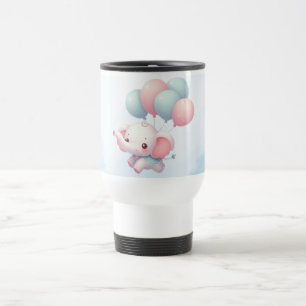 Taza De Viaje elefante bebé con globos